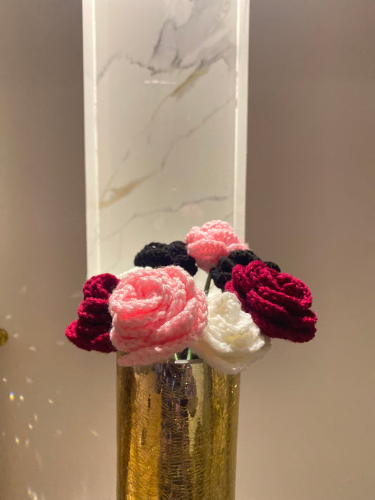 Rose Crochet Flower Single
