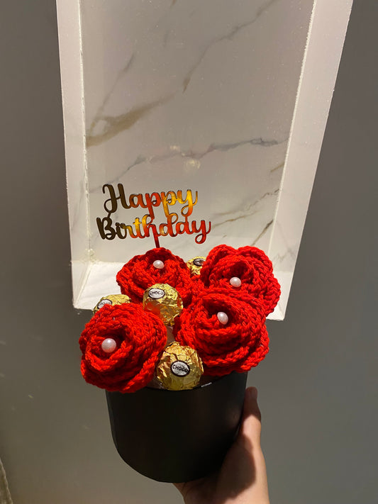 Rose Crochet Happy Birthday Bundle