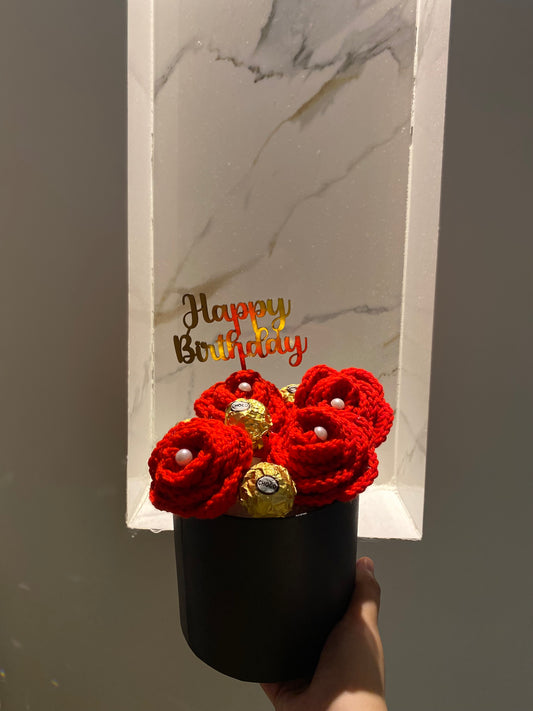 Rose Crochet Happy Birthday Bundle